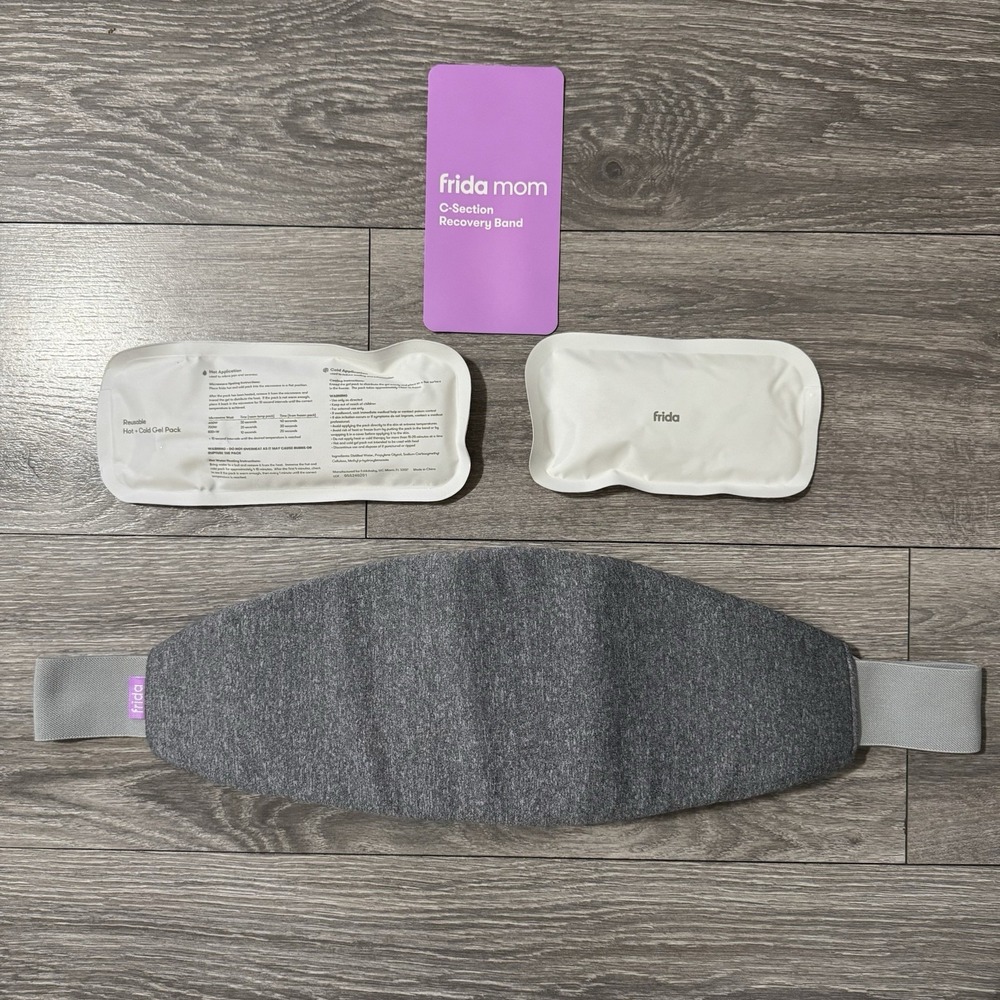 Frida Mom C-Section Recovery Band in Gray Hot &‎ Cold Therapy Comfort Fit